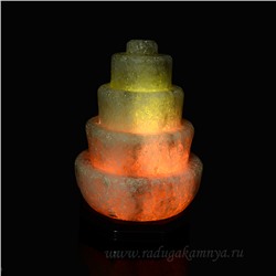 Солевая лампа "Прометей" 140*140*200мм 3-4кг, свечение зеленое