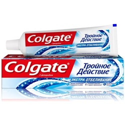 З.п.Colgate 100ml Тройное действие Экстра отбеливание