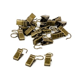 Комплект зажимов для металлических колец, золото антик  (df-100914)