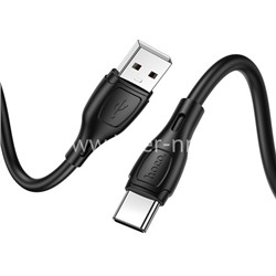 USB кабель для USB Type-C 1.0м HOCO X61 силиконовый (черный) 3.0A