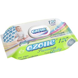 Влажные салфетки АКАМА OZONE 120шт Алое вера д/детей  Premium (с клапаном)