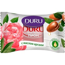 DURU Мыло 1+1  80г.инд уп. Пион и масло Арганы АКЦИЯ! СКИДКА 30%