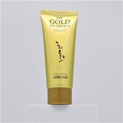 Lebelage ВВ-крем омолаживающий c экстрактом золота / 24k Gold BB Cream Spf 50+ Pa+++, 30 мл