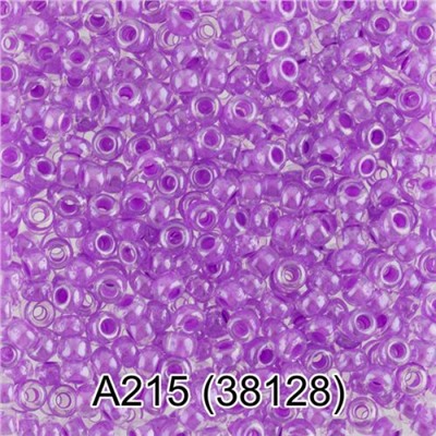 Бисер круглый 1 10/0 2.3 мм 5 г 1-й сорт A215 фиолетовый (38128) Gamma