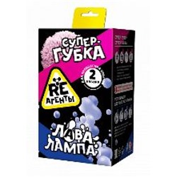 Научно-познавательный набор Re-Агенты "Супер-губка и Лава-лампа" EX103T Фабрика игрушек