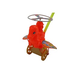 Каталка Пегас с крыльями, наездником и пропеллером 19*14см / пакет 155-18034