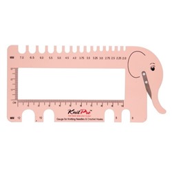 Линейка "Слон" для определения размера спиц с резаком для нити