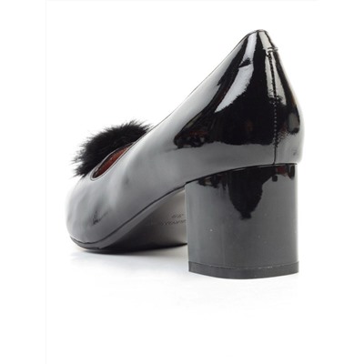 DB23-8 BLACK Туфли женские (натуральная кожа) размер 37