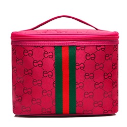 Косметичка-чемоданчик "e", цвет: ярко-розовый (21*15*14 )