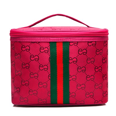 Косметичка-чемоданчик "e", цвет: ярко-розовый (21*15*14 )