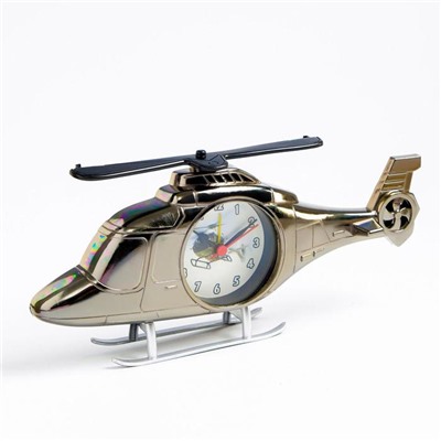 Будильник "Вертолет", дискретный ход, 11.5 х 27 см, d=6.5 см