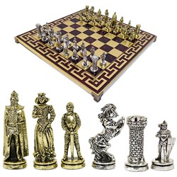 Шахматы с металлическими фигурами "Мария Стюарт" 385*385мм.