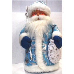 Дед Мороз (мягкая игрушка)в голубом 33см. арт. 29736