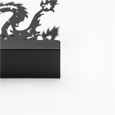 Салфетница «Дракон», 14×4×9 см, цвет чёрный
