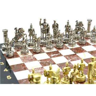 Шахматы из камня подарочные "Греко-Римский период", 250*250мм