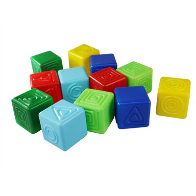 Тактильные кубики 12 штук