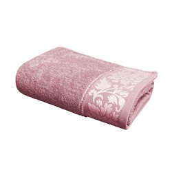 Полотенце махровое Муза 400гр/м2 Он и Она, темно-розовый