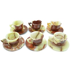 Подарочный набор посуды из камня "Чайный" 6 пар