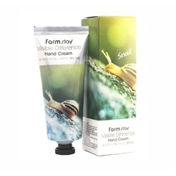 Крем для рук с экстрактом улитки - FARM STAY  Visible Difference Hand Cream Snail