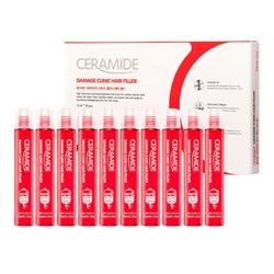 Филлер для волос Farmstay Ceramide Damage Clinic Hair Filler 10шт*13 ml  с керамидами