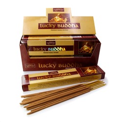 LUCKY BUDDHA Premium Masala Incense, Nandita (СЧАСТЛИВЫЙ БУДДА премиум благовония палочки, Нандита), 15 г.