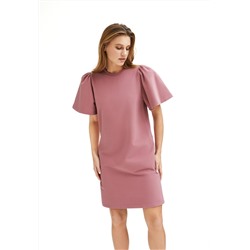 Платье из футера, цвет розовый