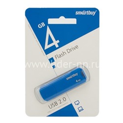 USB Flash 4GB SmartBuy CLUE синий 2.0