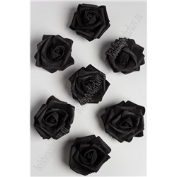 Головки цветов "Роза" 6 см (50 шт) SF-2101,  черный