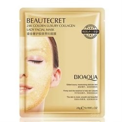 Тканевая маска для лица Bioaqua Beautecret 24k Gold Gollagen
