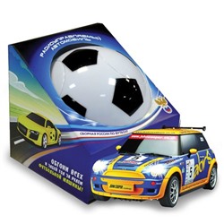 Радиуправляемый автомобиль. Упаковка в форме футб. мяча (мяч -это пульт) арт.МФК-12002