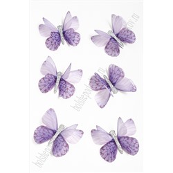 Бабочки шифоновые средние 4,5 см (10 шт) SF-4483, №50