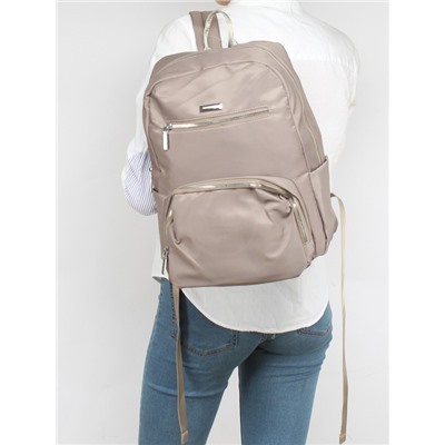 Рюкзак жен текстиль GF-6906,  1отд,  5внеш,  2внут/карм,  бежевый 256278