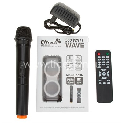 Колонка 08" (20-52 WAVE 500) динамик 2шт/8" ELTRONIC с TWS                  
                                          
                                -10%