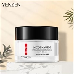 Уценка 60% ! Venzen, Глубоко увлажняющий крем для лица с ниацинамидом, Nicotinamide Hydrating Moisturizing Soft Cream, 50 гр.