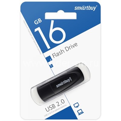 USB Flash 16GB SmartBuy Scout черный 2.0