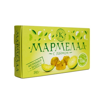 Мармелад желейно-фруктовый "С лаймом" 190 гр.