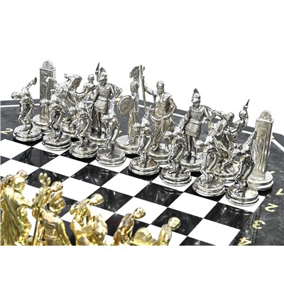 Шахматы подарочные "Шахматный стол "Метатели дисков", 600*600*740мм