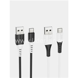 USB кабель для USB Type-C 1.0м HOCO X82 силиконовый (белый) 3.0A