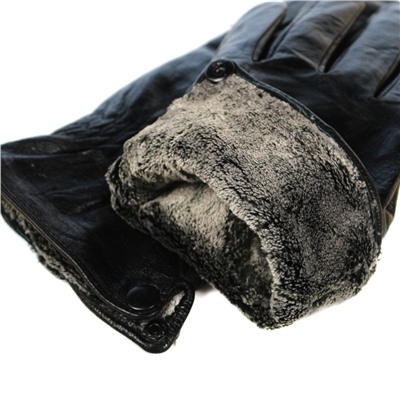 Мужские перчатки натуральная кожа на евромеху (13р-р)