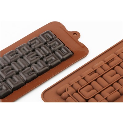 Форма силиконовая для шоколада «Плитка лабиринт»