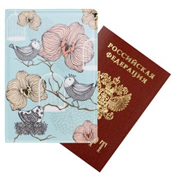 Обложка для паспорта АРТ «Нежные цветы»