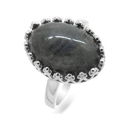 Кольцо из серебра лабрадорит, СПН4064