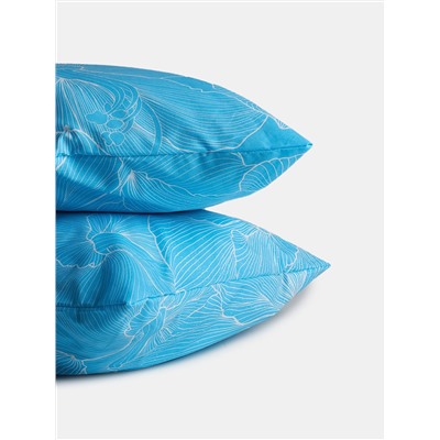 Комплект наволочек поплин - Вернисаж, цвет голубой