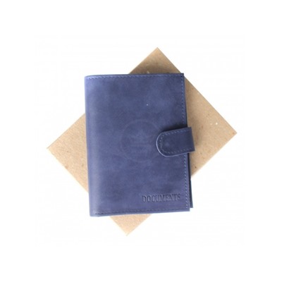 Обложка для авто+паспорт-Croco-ВП-1032  (с хляст, 5 внут карм, двойн стенка)  натуральная кожа синий крек (217)  211534