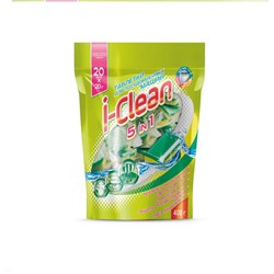 Таблетки для посудомоечных машин I-CLEAN 5 в 1 (20шт)