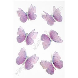 Бабочки шифоновые средние 4,5 см (10 шт) SF-4483, №26