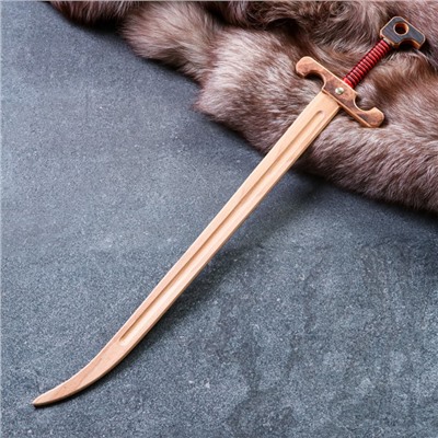 Сувенирное деревянное оружие "Сабля воеводы", массив бука, 65 см, микс