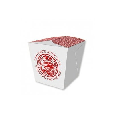 Коробка для лапши Малая 450/350мл с рисунком (50/700)