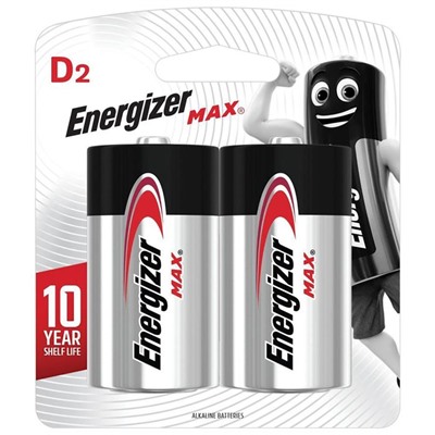 Батарейка  Energizer LR20 MAX BL2 блистер