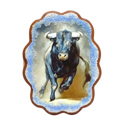 Картина с каменной крошкой "Испанский бык" 19*25см